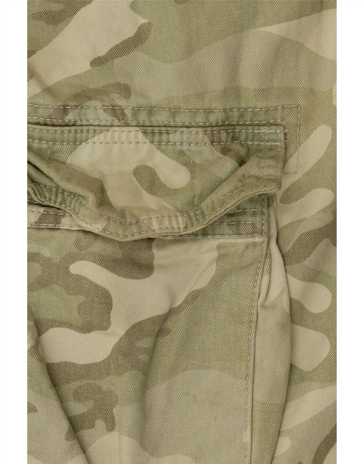 Superdry Jaqueta militar feminina oversized manga 3/4 Reino Unido 14 médio cáqui