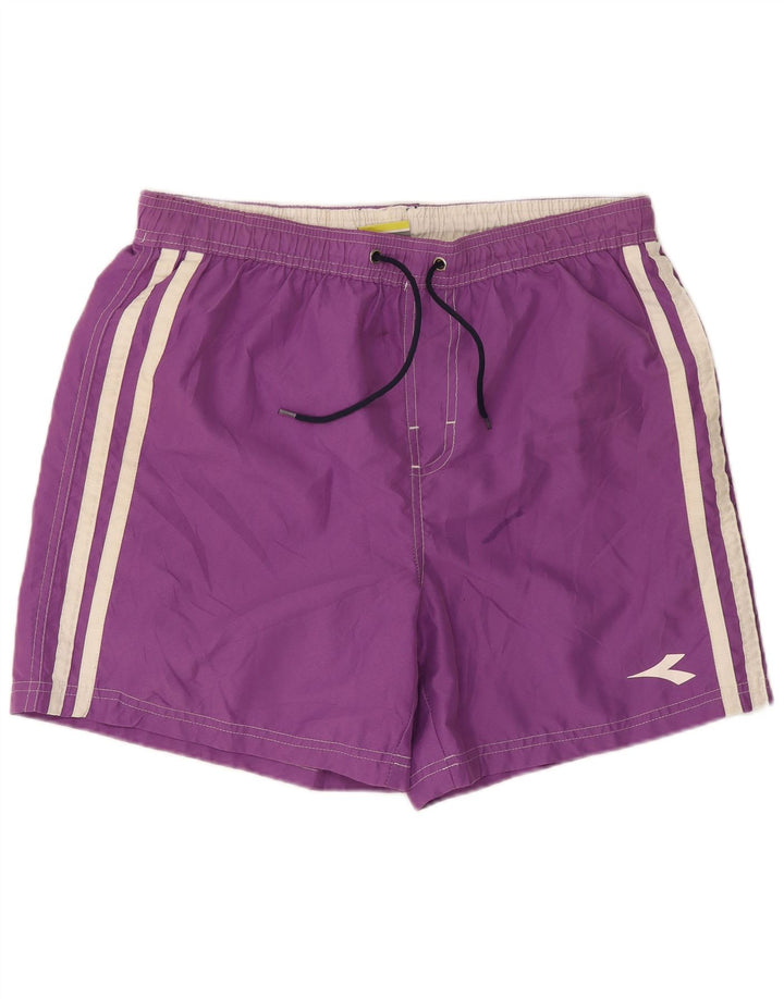 Shorts de natação masculino Diadora grande poliéster roxo