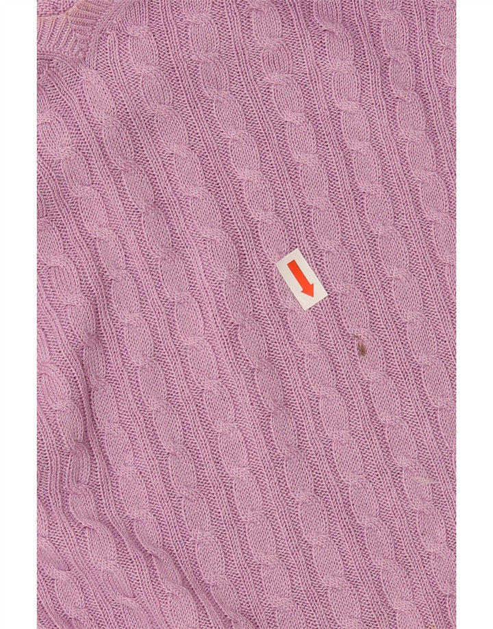 MASSIMO DUTTI Womens V-Neck Jumper Sweater UK 18 XL Purple Viscose Vintage Massimo Dutti and Second-Hand Massimo Dutti from Messina Hembry 