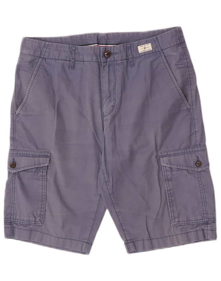 Shorts cargo masculino Tommy Hilfiger W32 algodão azul médio