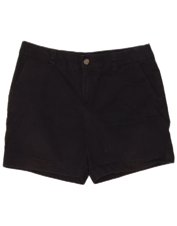 Shorts Chino feminino TOMMY HILFIGER EUA 8 médio W32 algodão preto
