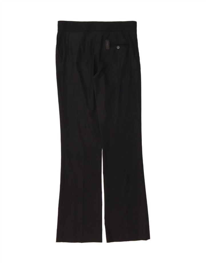 RICHMOND Womens Bootcut Suit Trousers US 12 Large W30 L32 Black Vintage Richmond and Second-Hand Richmond from Messina Hembry 