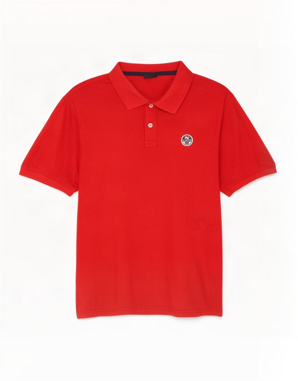 Camisa polo masculina North Sails médio algodão vermelho