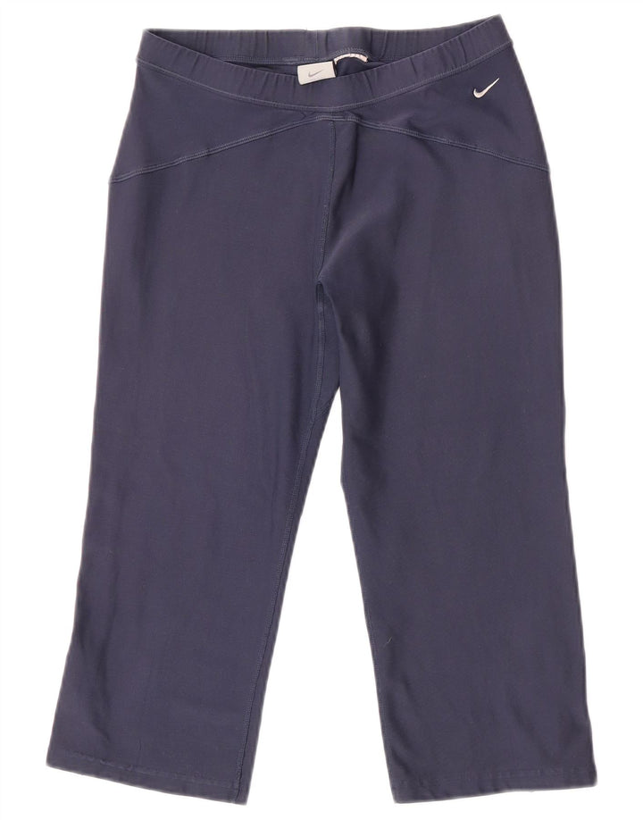 Leggings Nike Capri Feminino UK 10/12 Médio Azul Marinho