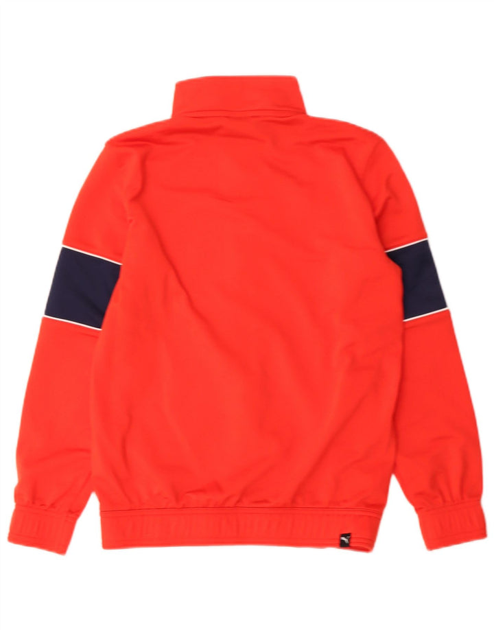 Jaqueta Puma Meninos Treino Top 11-12 Anos Vermelho Colorblock Poliéster