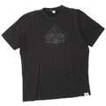 ADIDAS Mens Graphic T-Shirt Top Grande Preto