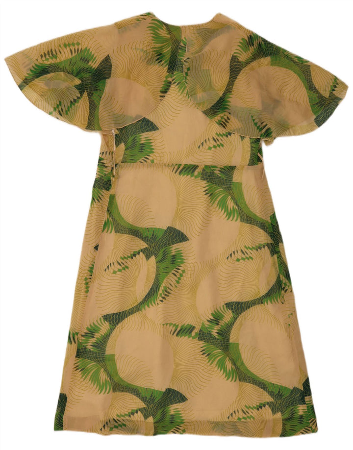 Vestido feminino bagarry evasê IT 44 médio bege floral