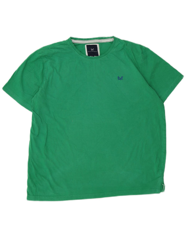 Camiseta masculina CREW CLOTHING Top XL algodão verde