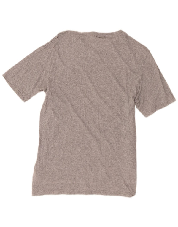 Camiseta masculina Adidas Top cinza médio manchado de algodão