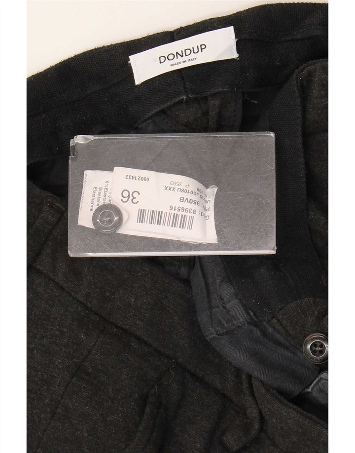 Calça Chino Slim Masculina Dondup W36 L28 Viscose Preta