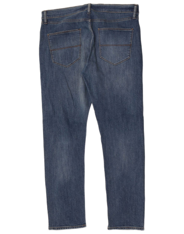 Marks & Spencer Mens Slim Jeans W34 L31 Azul Algodão