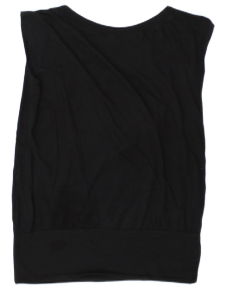 Colete gráfico feminino Elisabetta Franchi Top IT 42 médio preto