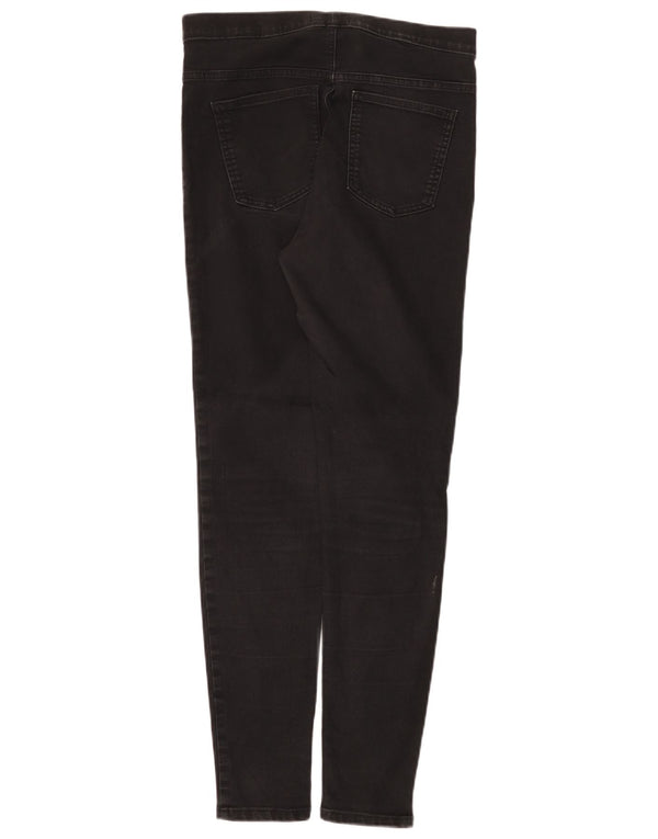 Calça jeans feminina Marks & Spencer Jegging skinny UK 12 médio W30 L29 preta
