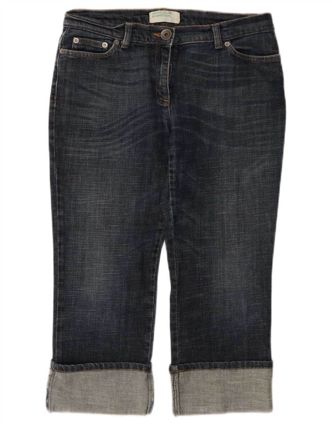 Calça Jeans Capri Feminina BENETTON W28 L21 Azul