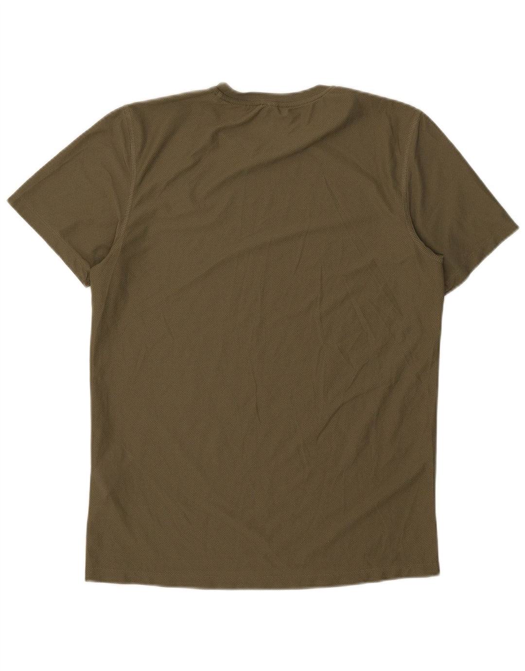 Adidas Mens Camiseta Top Pequeno Poliéster Cáqui