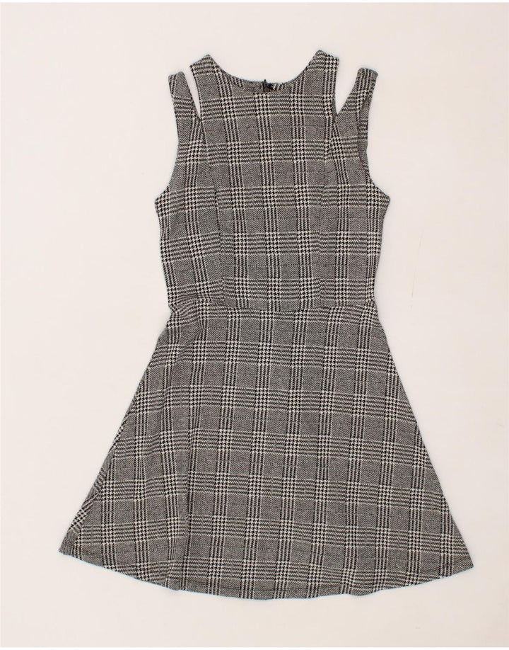 MOSSIMO Womens A-Line Dress UK 6 XS Grey Houndstooth Cotton Vintage Mossimo and Second-Hand Mossimo from Messina Hembry 