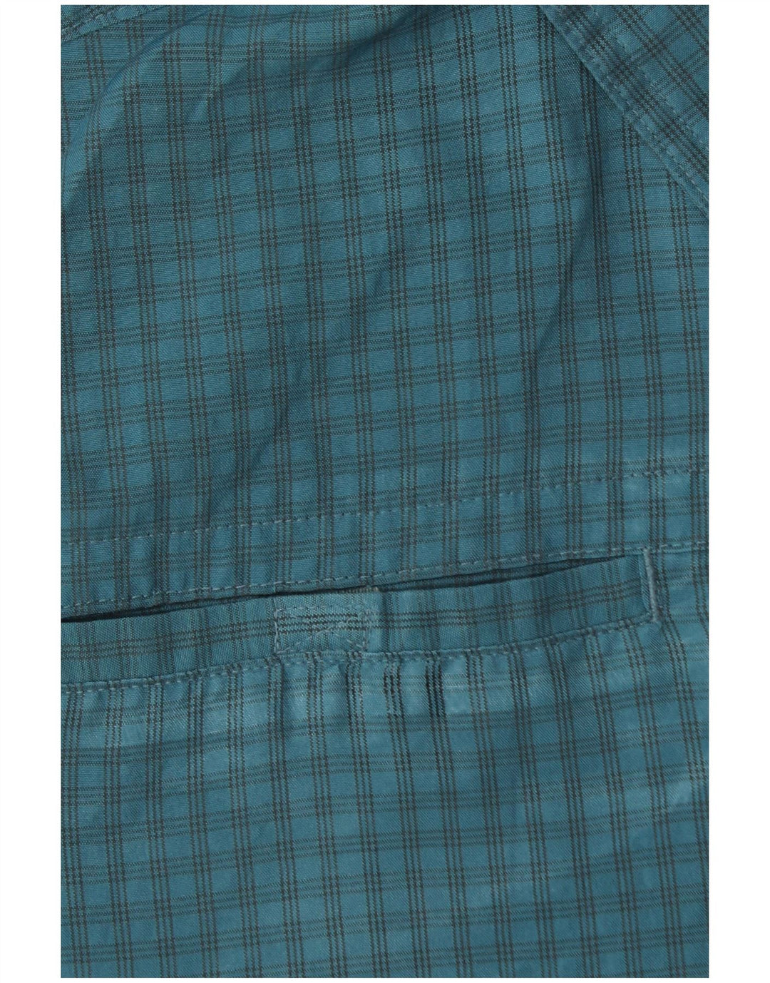 EDDIE BAUER Camisa masculina de manga curta poliéster azul médio