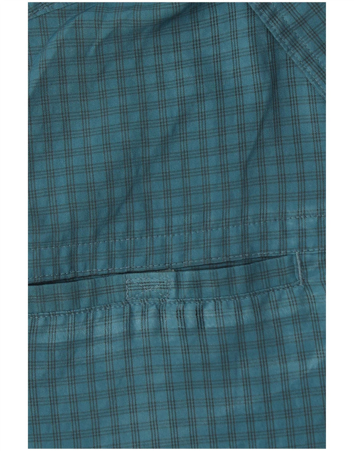 EDDIE BAUER Camisa masculina de manga curta poliéster azul médio