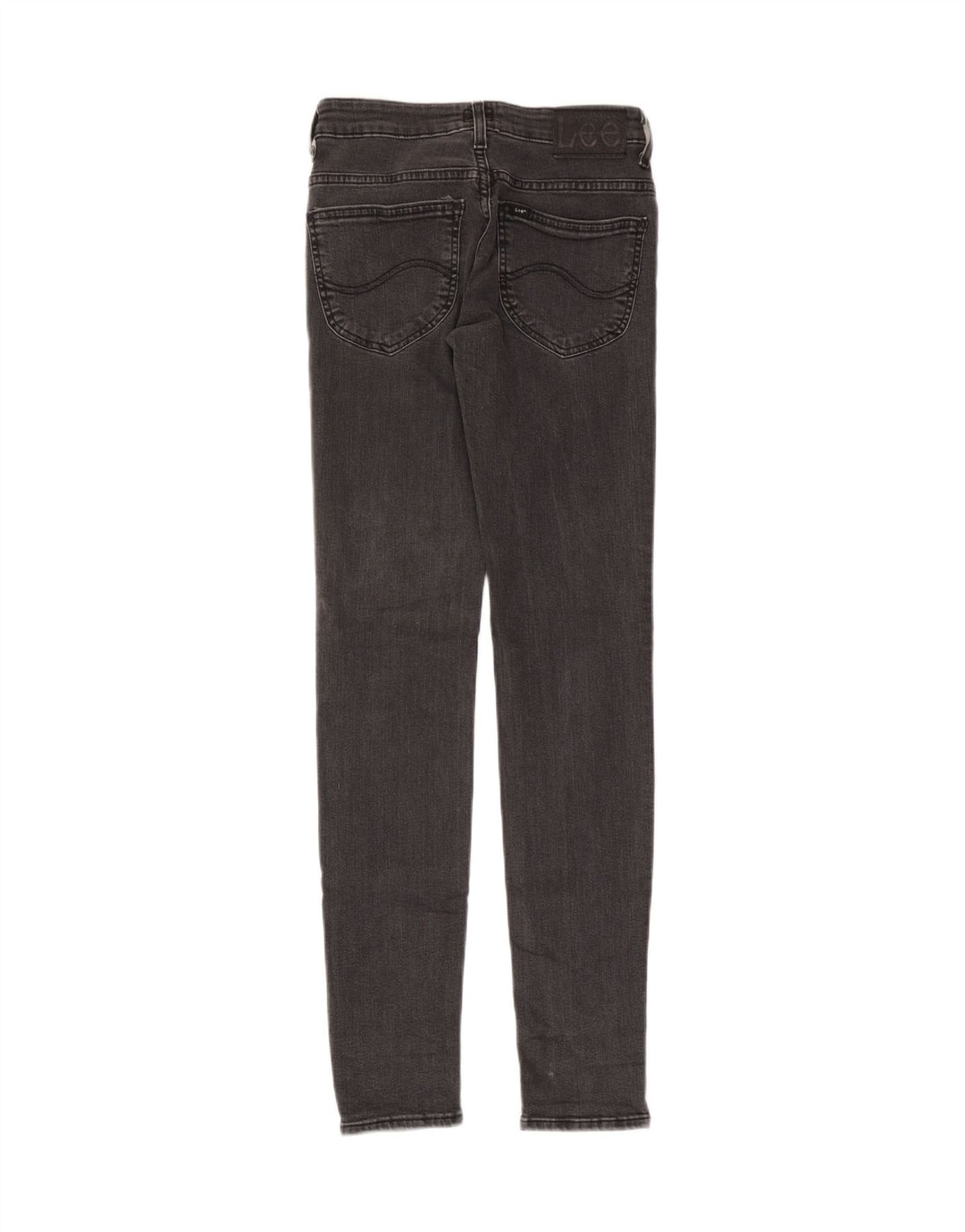Calça jeans skinny feminina Lee W26 L33 algodão cinza
