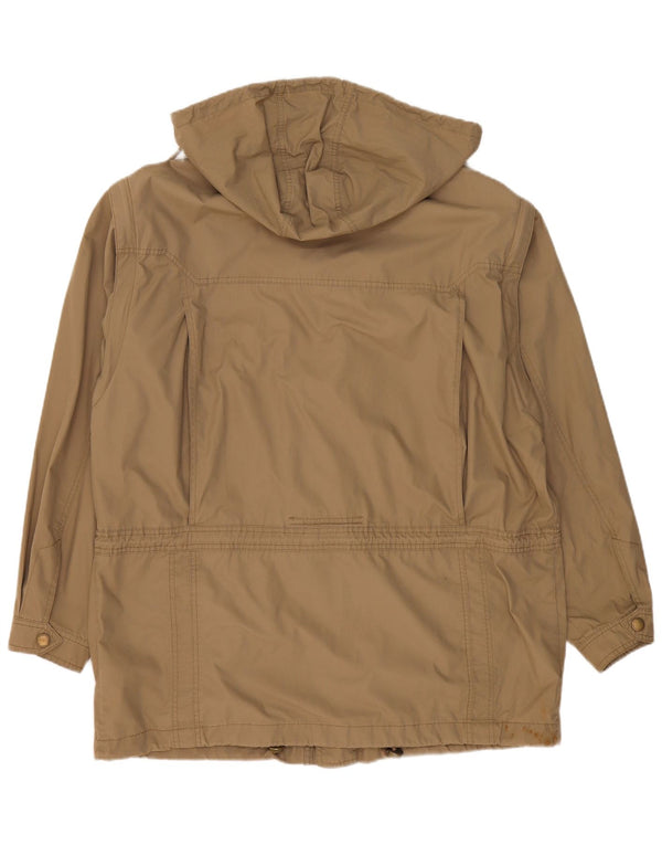 Jaqueta utilitária masculina com capuz Camel Active IT 55 2XL algodão cáqui