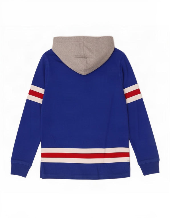 Polo Ralph Lauren Meninos Top com capuz manga comprida 6-7 anos Azul Colorblock