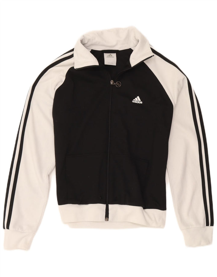 Jaqueta Adidas Meninos Treino Top 11-12 Anos Grande Bloco Colorido Preto