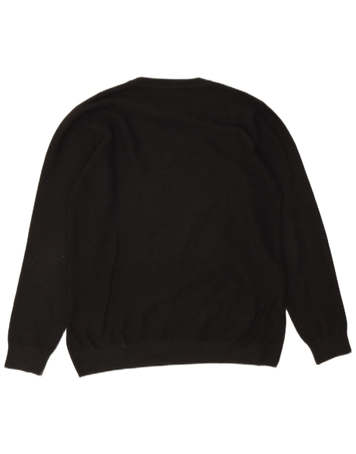 Liu Jo Suéter masculino com gola redonda e viscose preta XL
