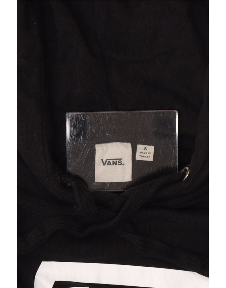 Vans feminino gráfico moletom com capuz UK 10 pequeno preto