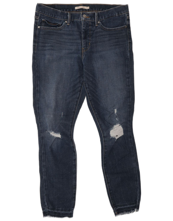 Calça jeans feminina Levi's 311 Distressed Shaping Skinny W31 L30 Azul Algodão