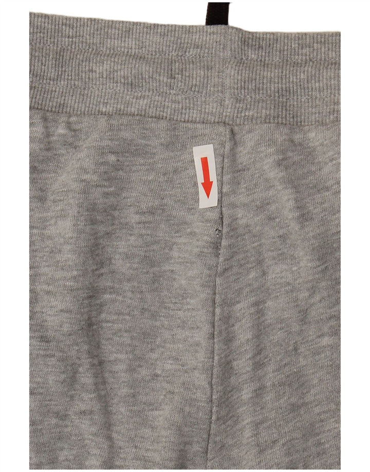 KAPPA Calça de treino masculina gráfica Joggers cinza médio Colourblock
