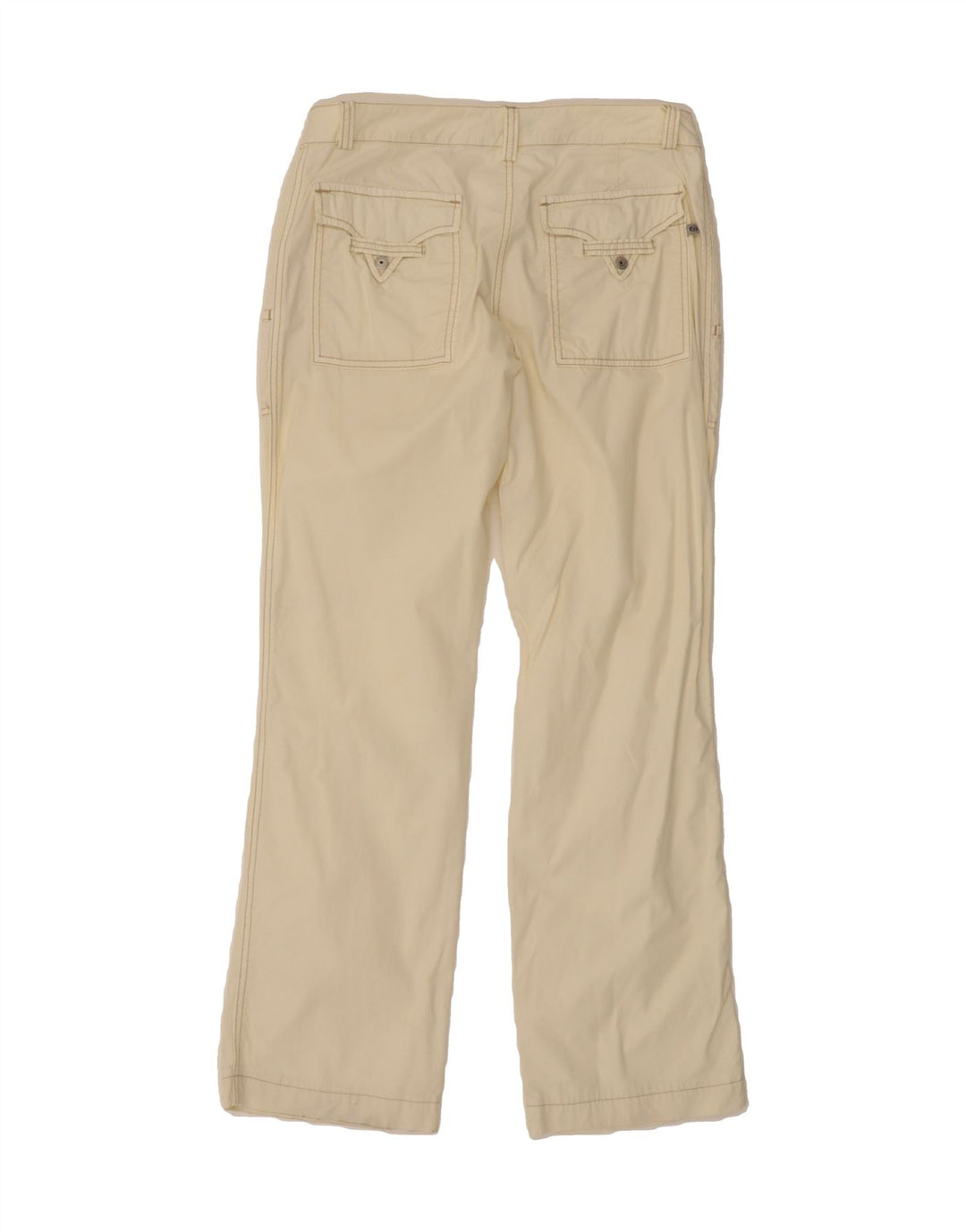 SERGIO TACCHINI Womens Straight Trousers IT 44 Medium W32 L31 Off White Vintage Sergio Tacchini and Second-Hand Sergio Tacchini from Messina Hembry 