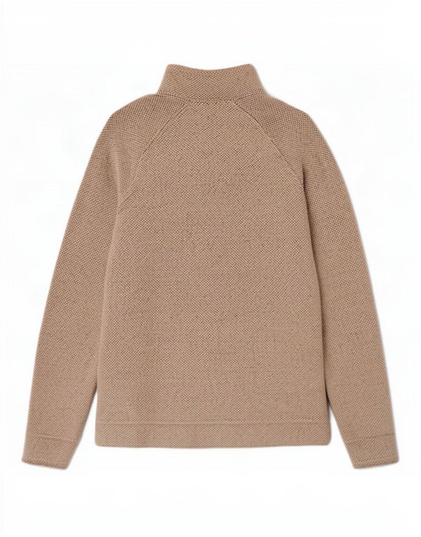 Moletom feminino Weird Fish com zíper e gola alta UK 12 algodão cinza médio