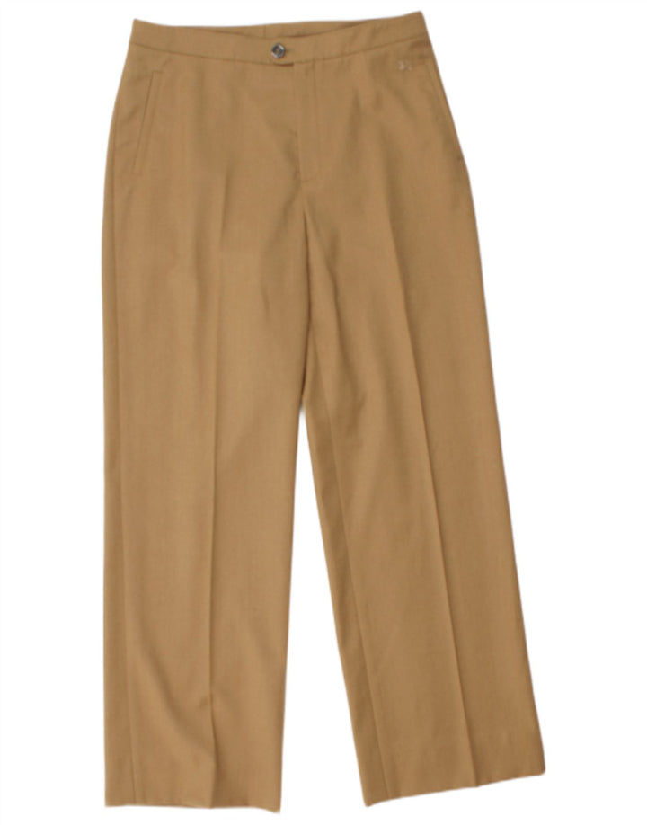 Calça feminina BURBERRY Straight Suit EU 40 Médio W30 L29 Marrom