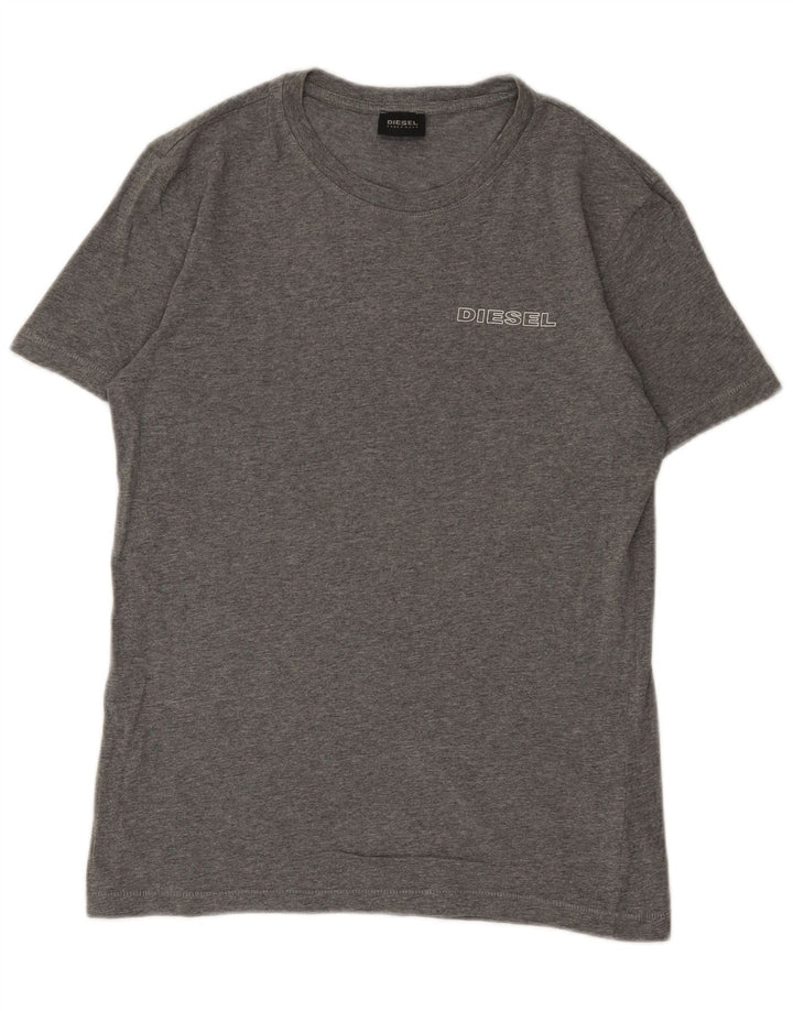 Camiseta masculina Diesel Top pequeno algodão cinza