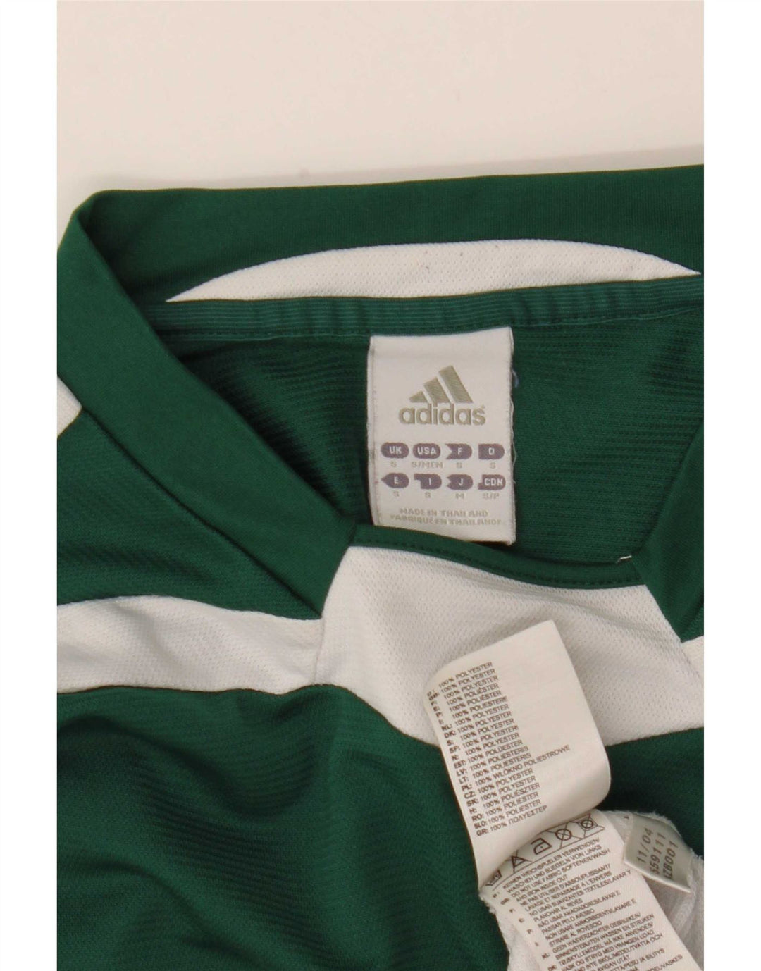 Adidas Mens Climalite Top Manga Longa Pequeno Verde Colorblock Poliéster