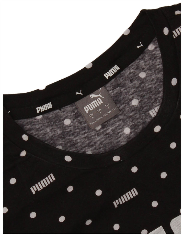 Puma Camiseta Masculina Graphic Top Pequeno Preto