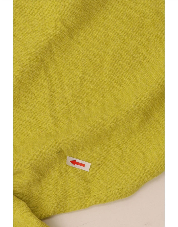 Suéter feminino Marks & Spencer com gola redonda Reino Unido 14 médio amarelo