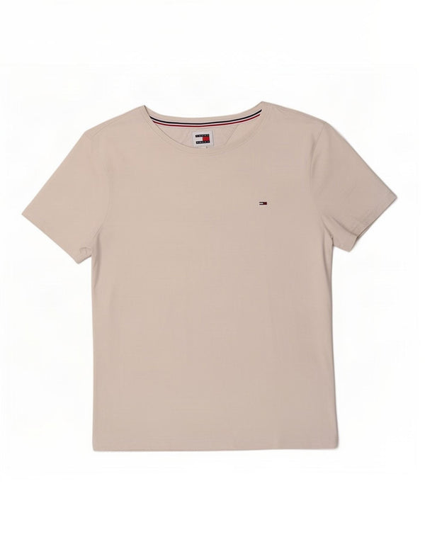 Camiseta Tommy Hilfiger Mulher Top UK 10 Pequena Branca
