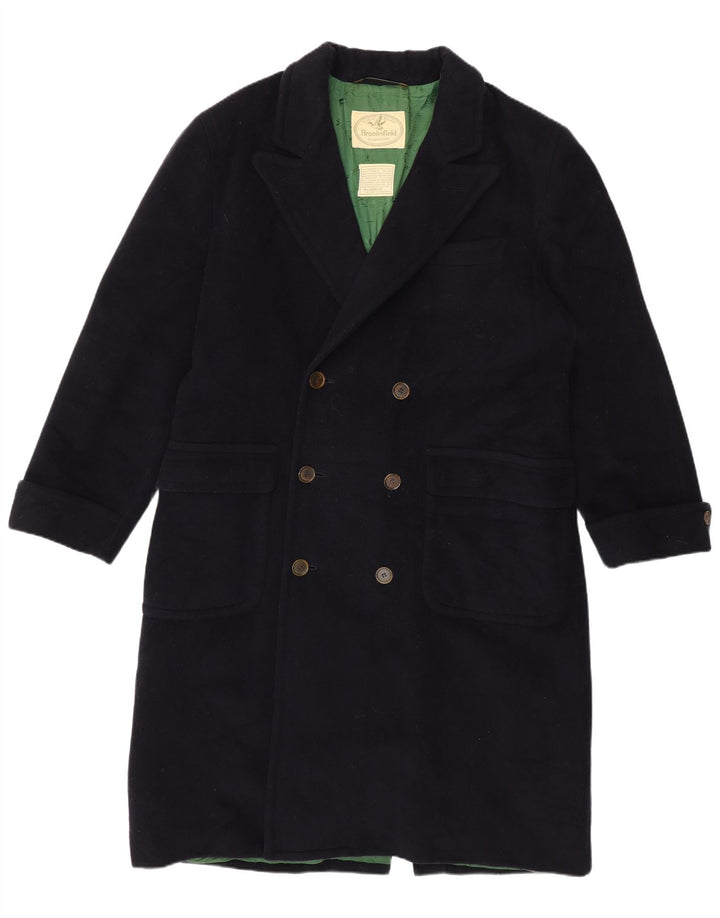 Casaco masculino Brooksfield com peito duplo IT 50 grande lã azul marinho