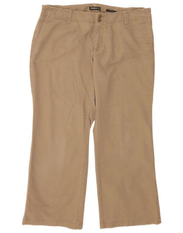 Calça Chino Feminina Blakely Fit Eddie Bauer US 18 XL W40 L29 Bege