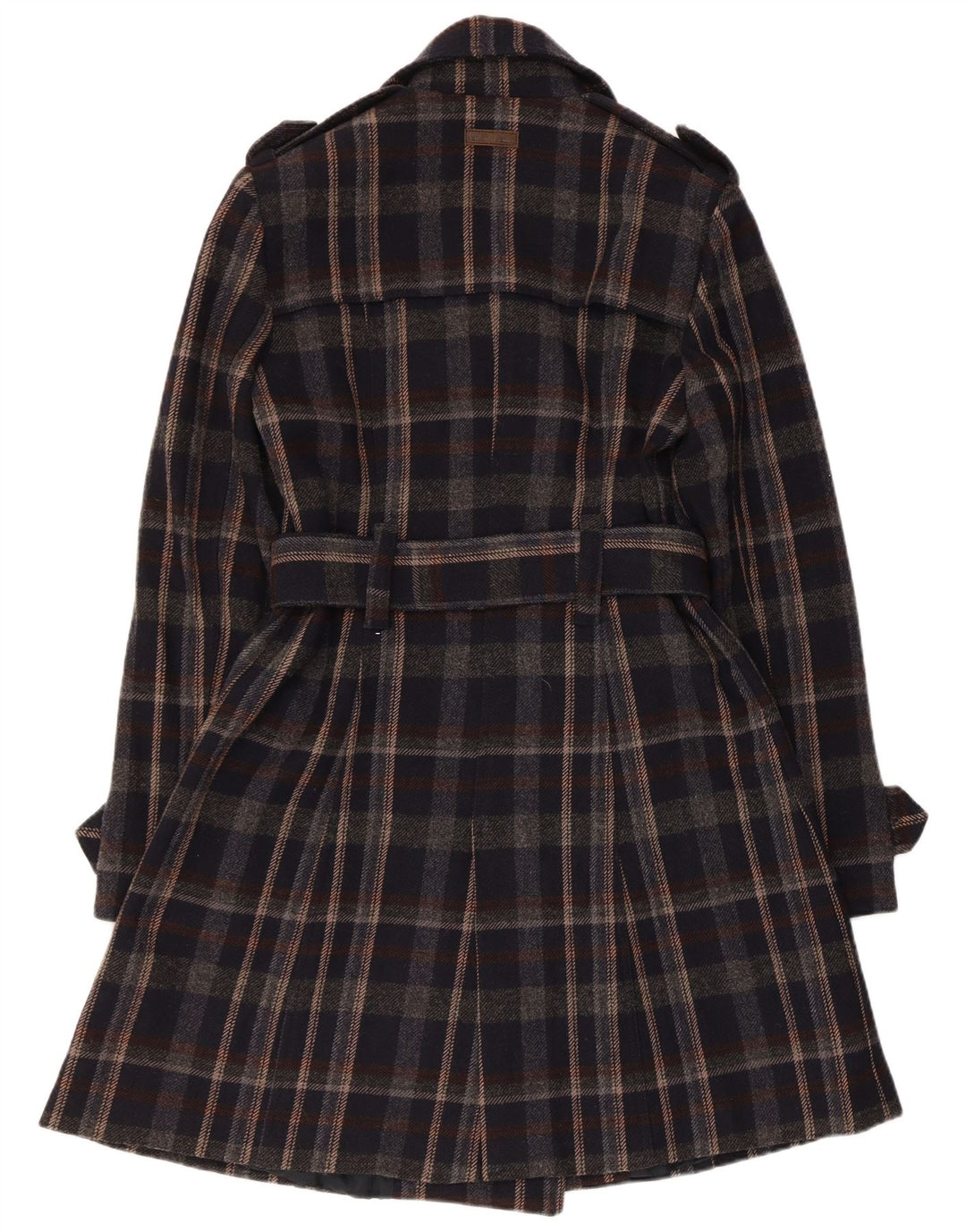 Trench Coat feminino Marlboro Classics IT 44 médio preto xadrez