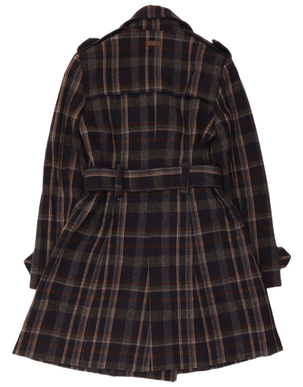 Trench Coat feminino Marlboro Classics IT 44 médio preto xadrez