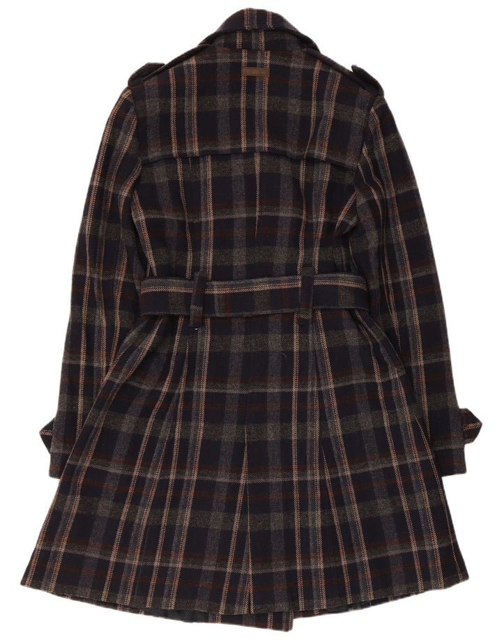 Trench Coat feminino Marlboro Classics IT 44 médio preto xadrez