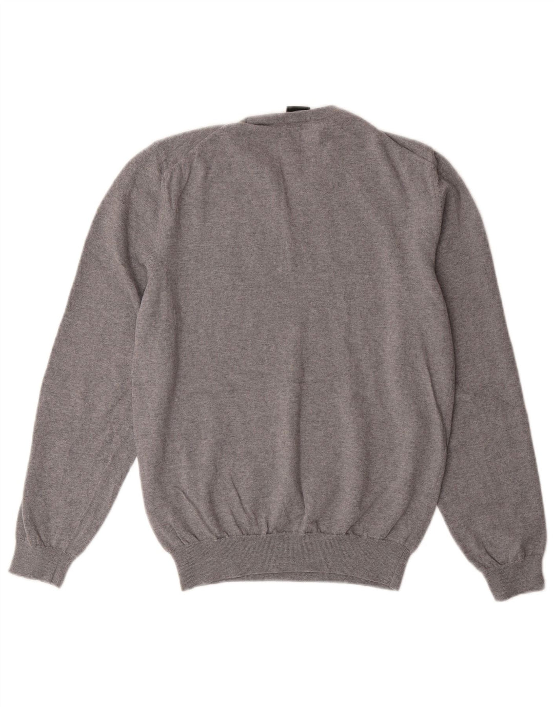 Suéter feminino HUGO BOSS com decote em V Reino Unido 10 pequeno cinza