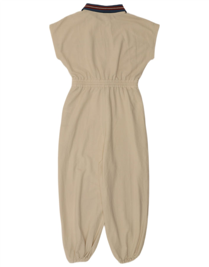 Macacão feminino Cider UK 10 pequeno algodão colorido branco