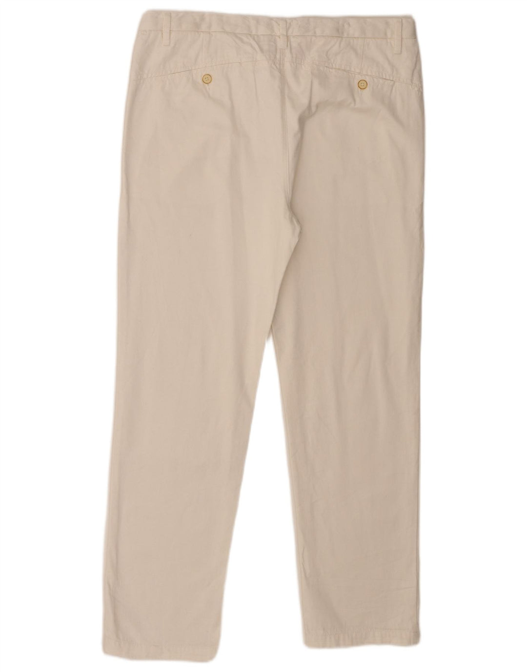 Calça Chino Reta Feminina Zara EU 40 Médio W30 L28 Branco