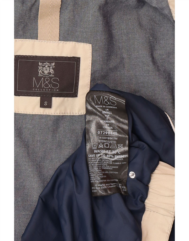 Colete utilitário masculino Marks & Spencer UK 36 poliéster bege pequeno