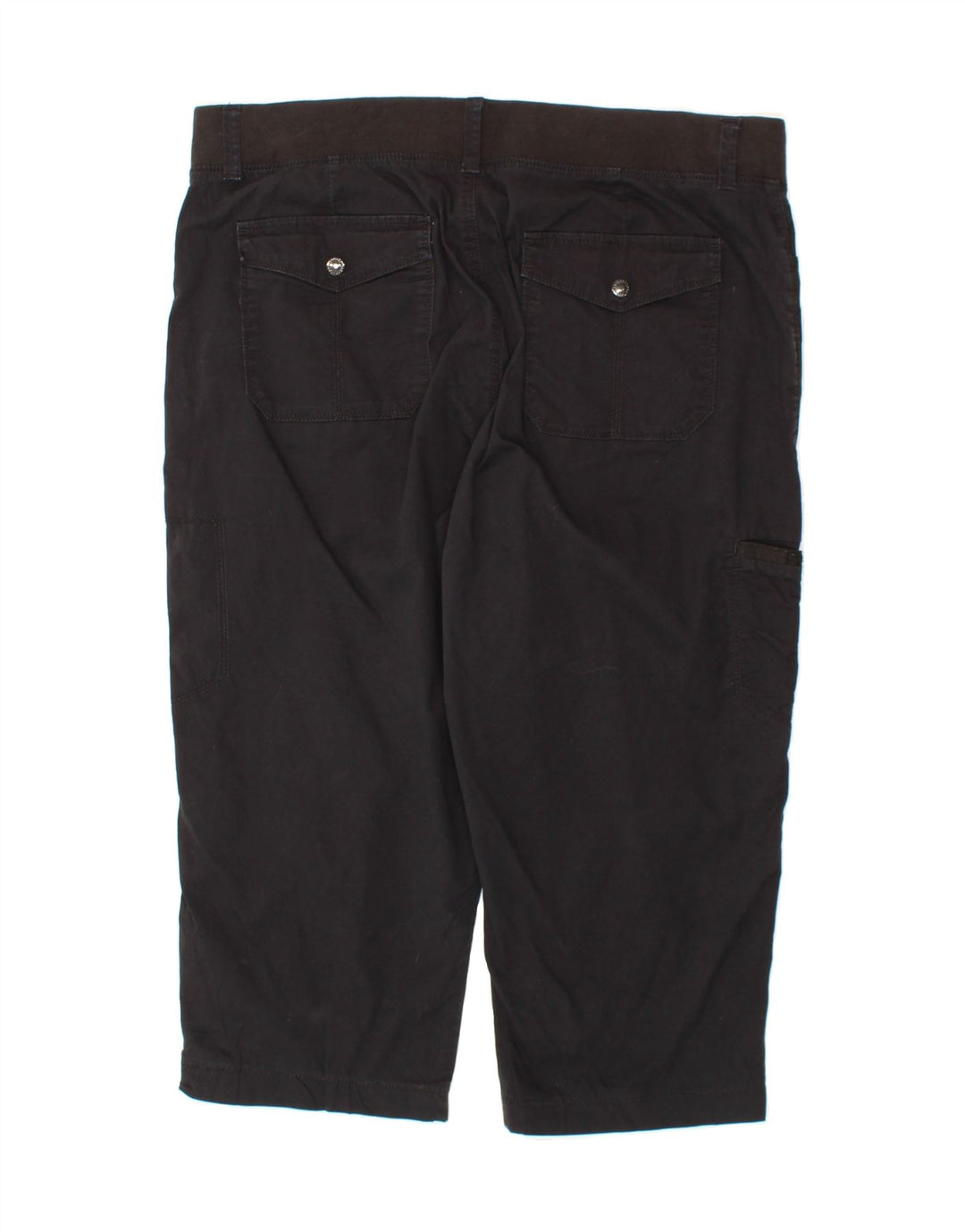 LEE Womens Relaxed Fit Capri Cargo Trousers US 16 2XL W38 L21 Black Cotton Vintage Lee and Second-Hand Lee from Messina Hembry 