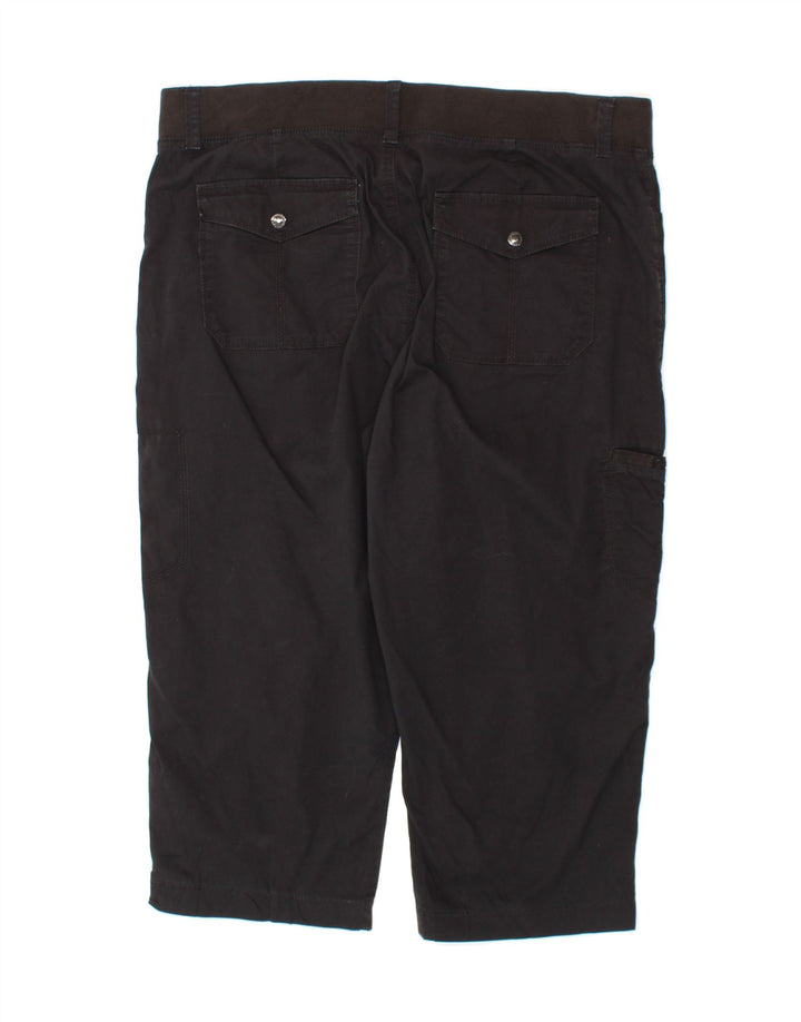 LEE Womens Relaxed Fit Capri Cargo Trousers US 16 2XL W38 L21 Black Cotton Vintage Lee and Second-Hand Lee from Messina Hembry 