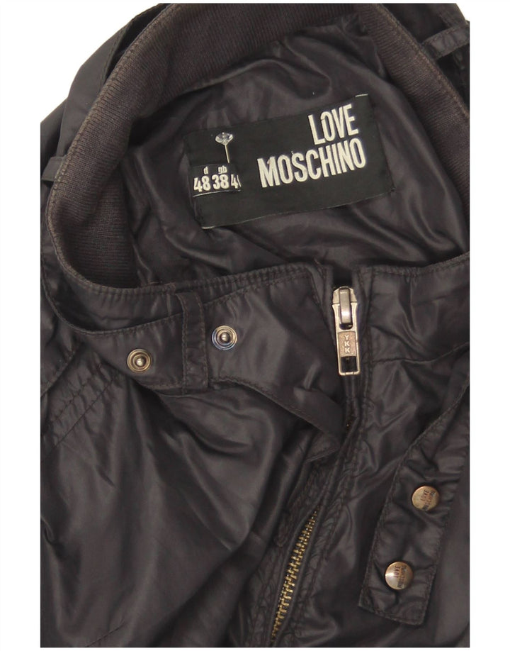 Jaqueta bomber masculina Moschino UK 38 poliamida preta média